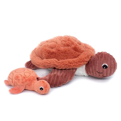 Peluche tortue et son bébé Les déglingos - Maison Continuum