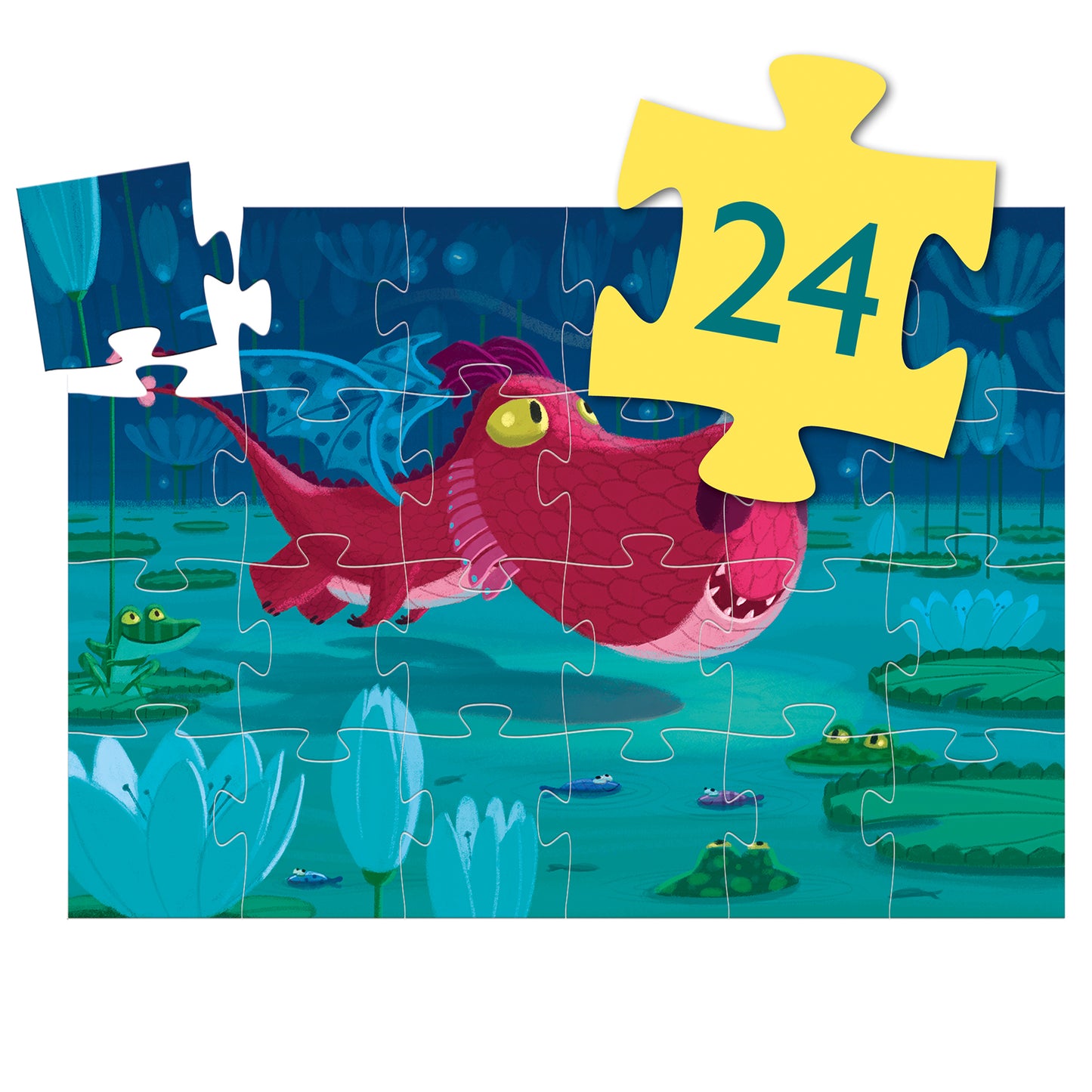 Puzzle "Edmond le dragon" Djeco (24 pièces)