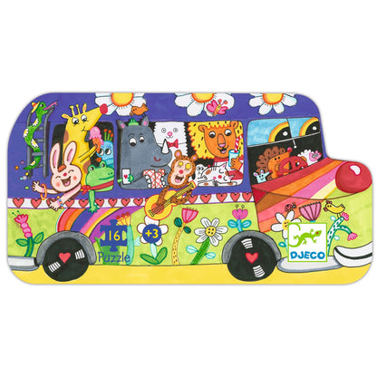 Puzzle Le bus arc-en-ciel Djeco