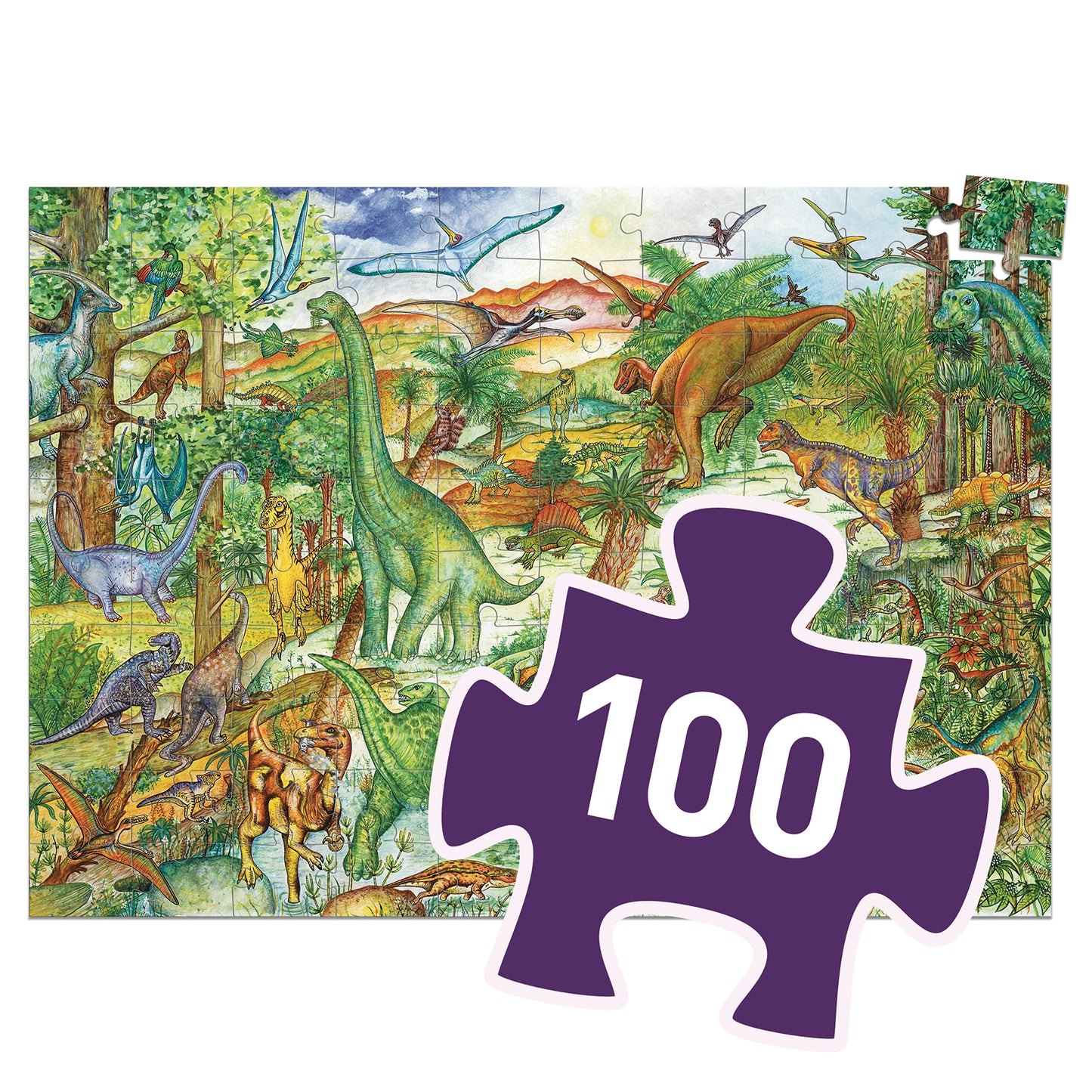 Puzzle d'observation "Dinosaures" Djeco
