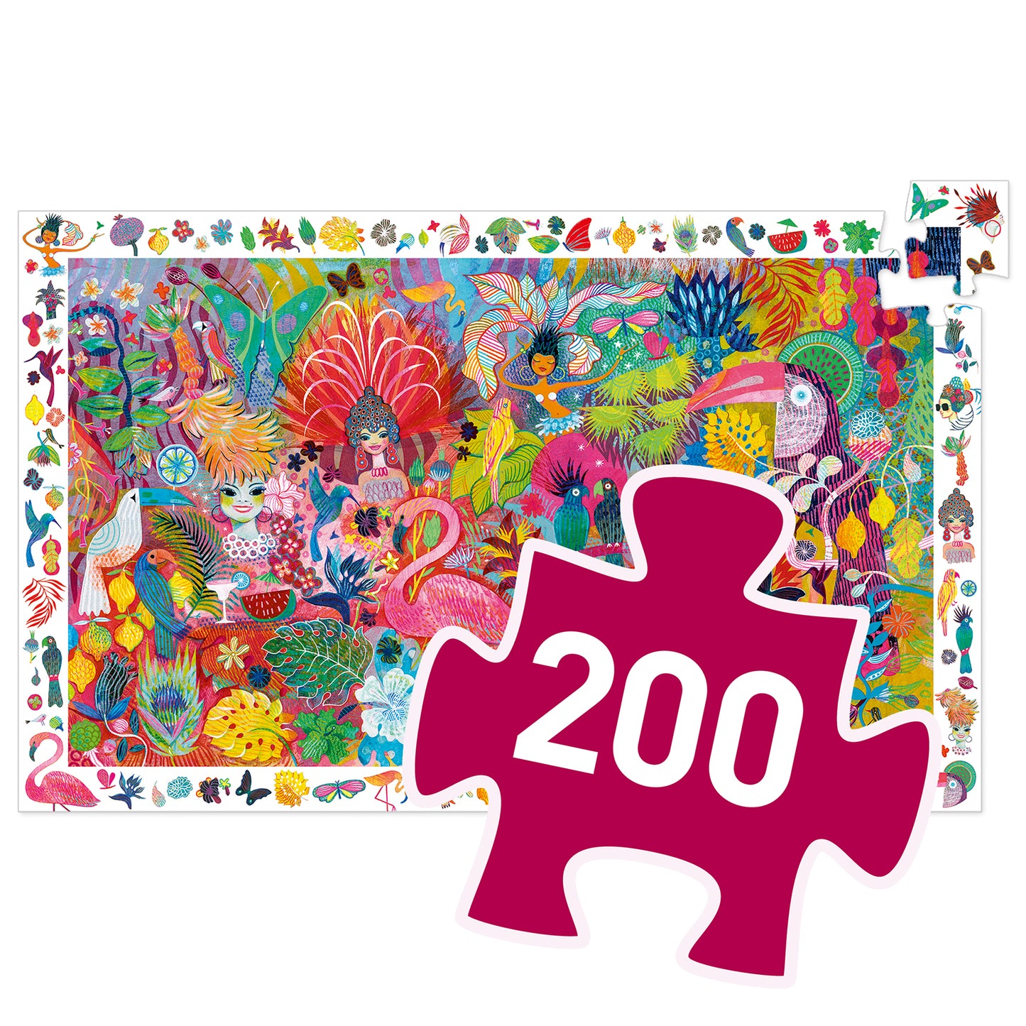 Puzzle d'observation "carnaval de rio 200 pièces" Djeco