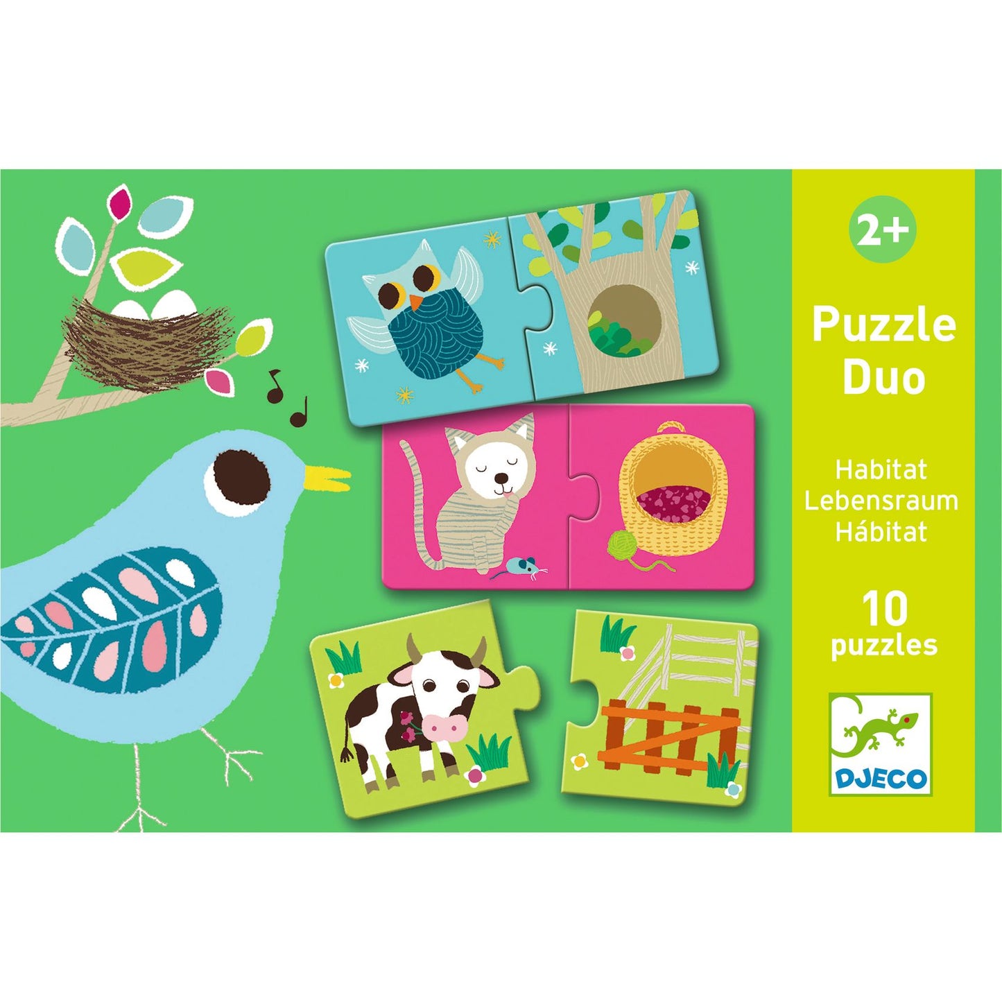 Puzzle duo "Habitat" Djeco