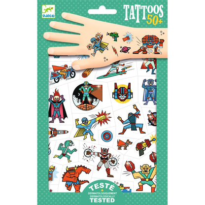 Tatouages Heroes vs villains – Djeco Djeco - Maison Continuum