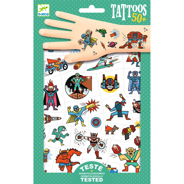 Tatouages Heroes vs villains – Djeco