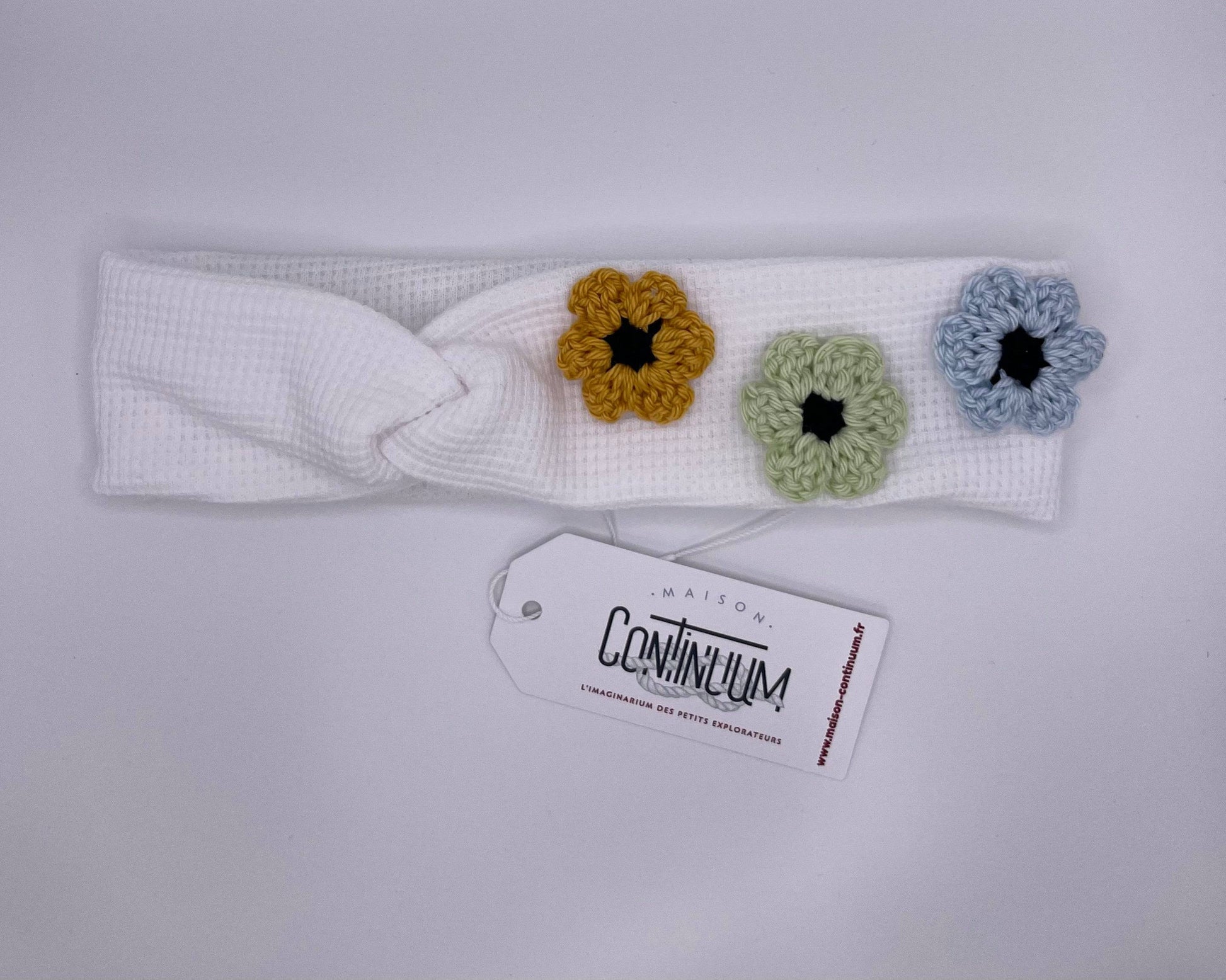 Bandeau twist "Flower Power" Maison Continuum - Maison Continuum