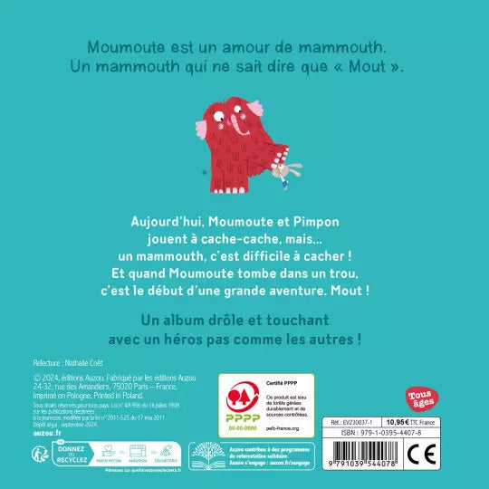 Livre "Cache-cache moumoute" Auzou - Maison Continuum