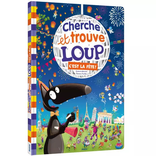 Livre cherche et trouve géant "Loup - C'est la fête !" Auzou - Maison Continuum