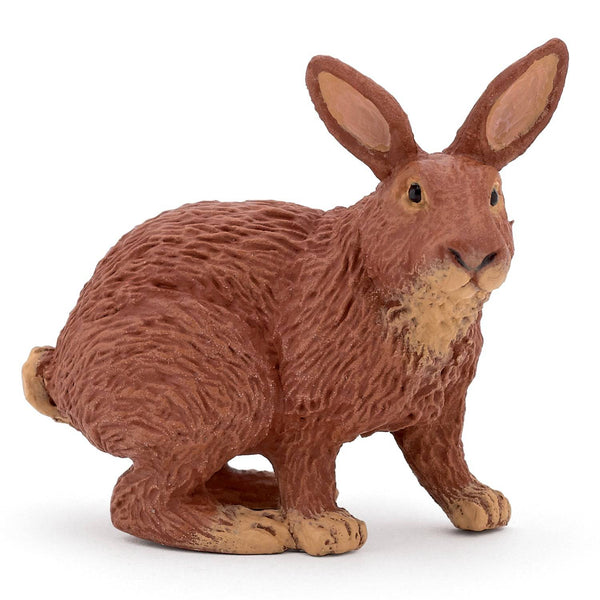 Brown rabbit figurine