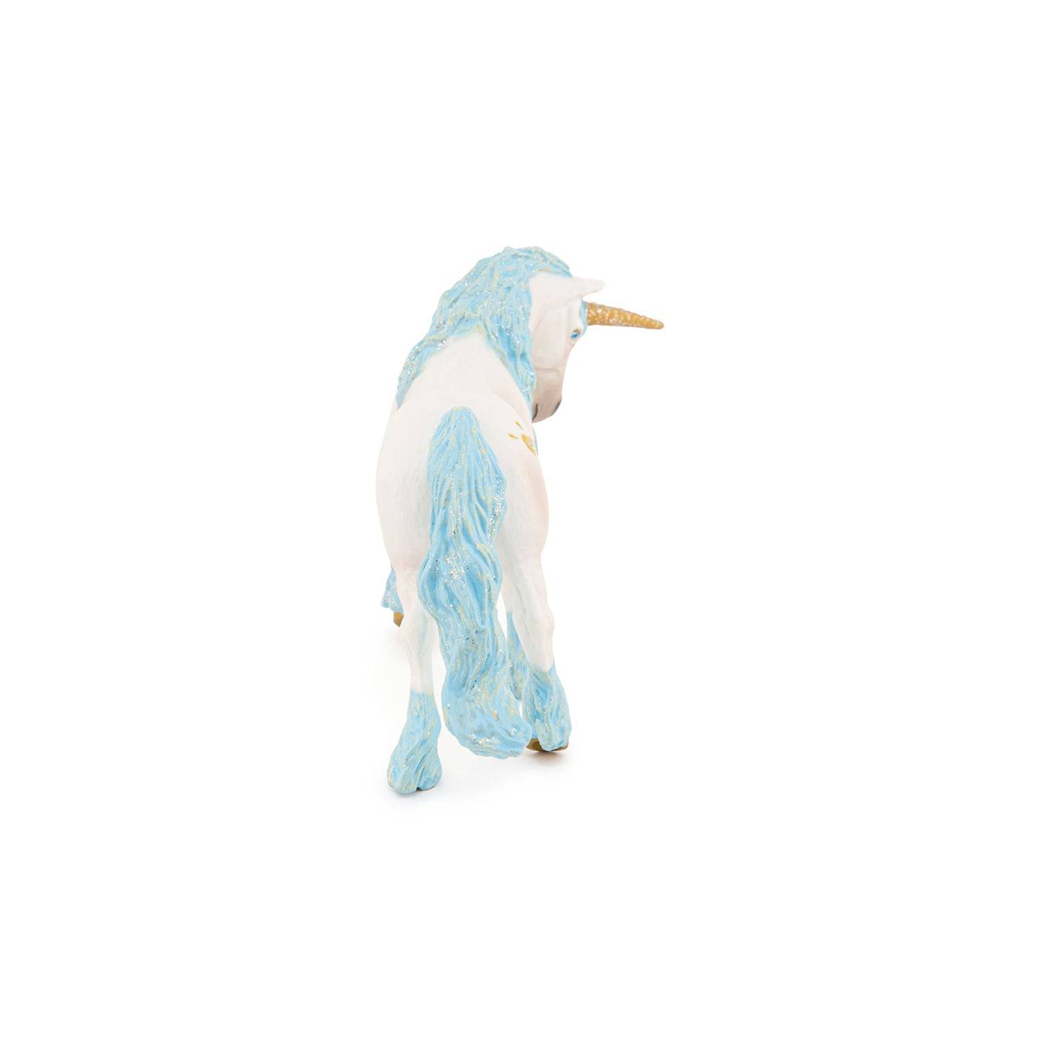 Figurine licorne blanche et bleue Papo France - Maison Continuum