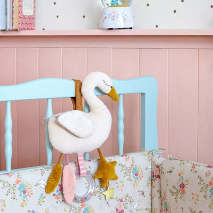 Peluche d'activités à suspendre Cygne Moulin Roty - Maison Continuum