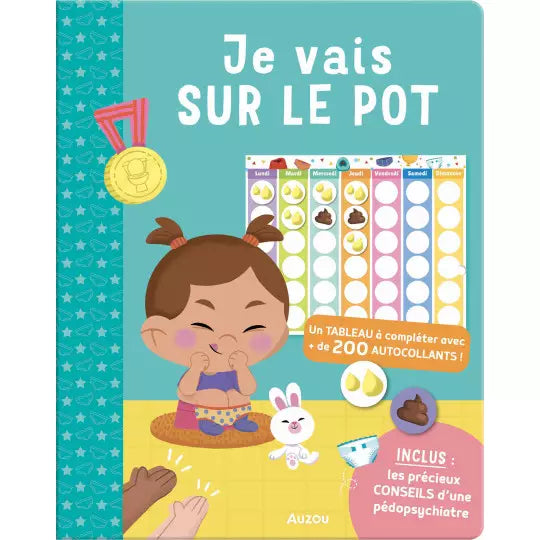 Livre Je vais sur le pot - Mon cahier de gommettes