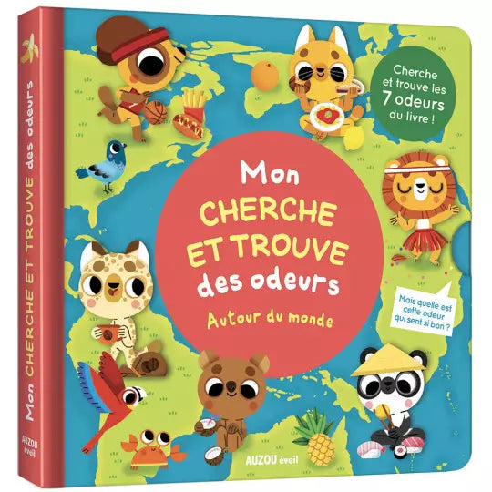 Mon livre "cherche et trouve des odeurs Autour du monde" Auzou - Maison Continuum