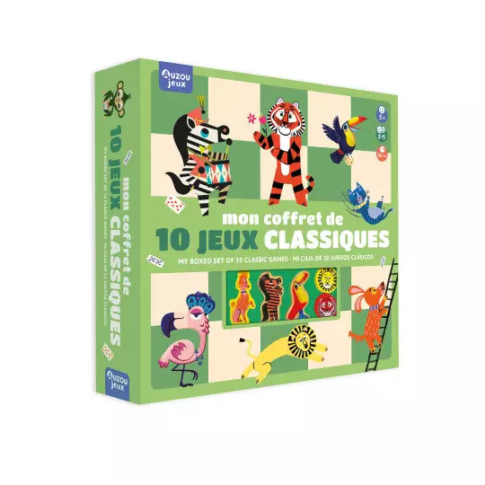 Mon coffret de 10 jeux classiques Auzou - Maison Continuum