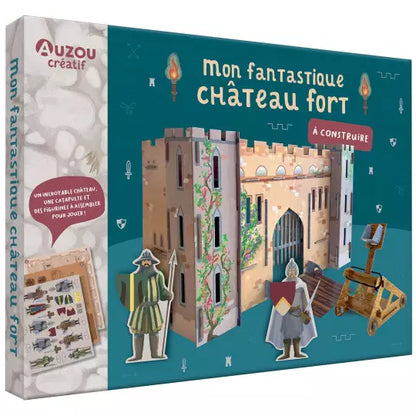 Coffret "Mon fantastique château fort à construire" Auzou - Maison Continuum