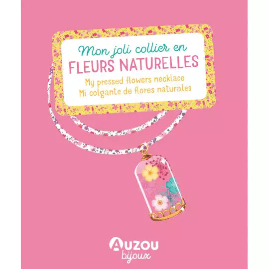 Coffret "Mon joli collier en fleurs naturelles" Auzou - Maison Continuum