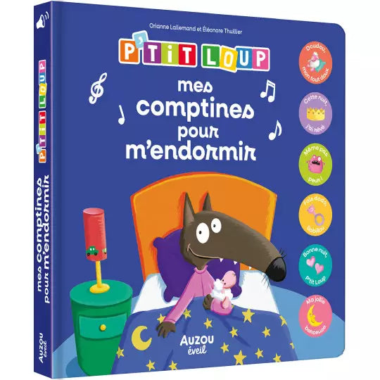 Livre "P'tit Loup "Mes comptines pour m'endormir" Auzou - Maison Continuum